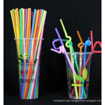 Christmas Day Decoration Plastic Drinking Straws